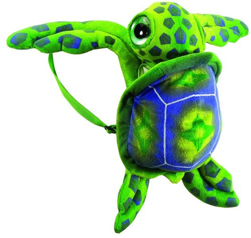 17"" Green Color Big Eye Turtle Backpack Case Pack 12