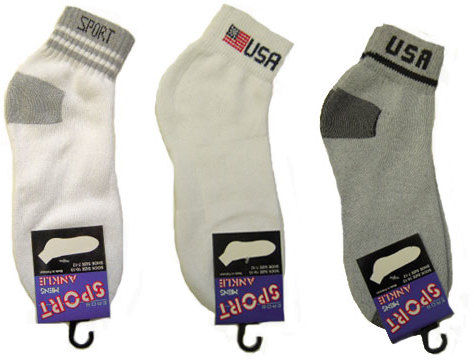 Mens Patterned Ankle Socks Case Pack 120