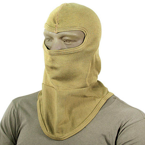 HellStorm Balaclava Bibbed w/Nomex, Fire Resist., Coyote Tan