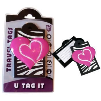 Fashionable Zebra Heart - Luggage Tag Case Pack 12