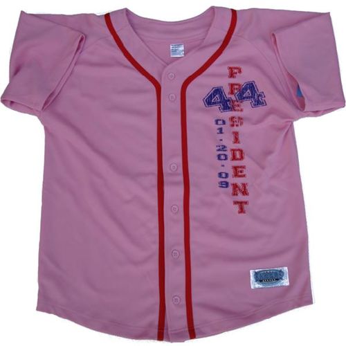 Pink President Obama 44 Basebal-Like Jersey Case Pack 6