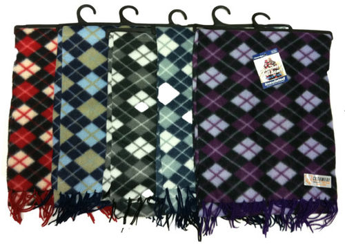 Argyle Fleece Scarves Case Pack 120