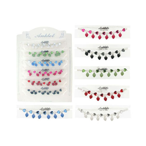 Anklets w/Heart Dangles Case Pack 60