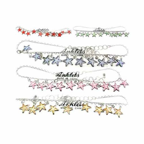 Anklet w/ Star Charms Case Pack 60