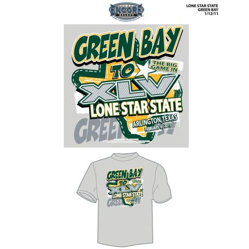 Green Bay to XLV"" Playoff T-Shirt - White Case Pack 24