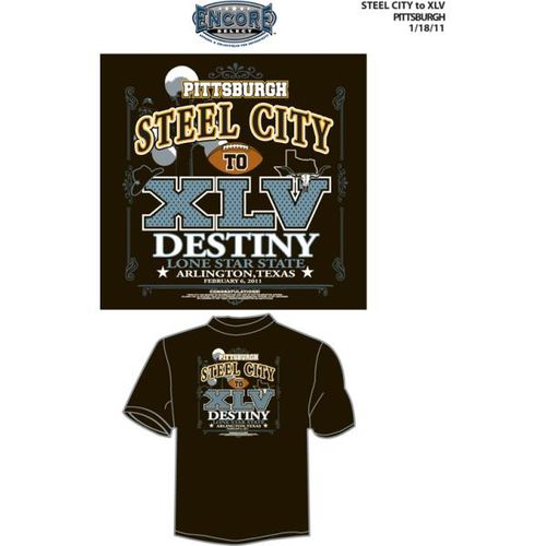 Pittsburgh - The Steel City to XLV"" Playoff Shirt Case Pack 24