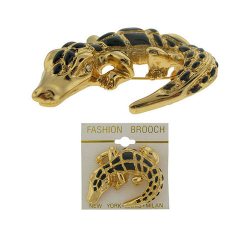 Goldtone Alligator Pin Case Pack 60