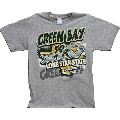 Green Bay to the Lone Star State Gray T-Shirt Case Pack 12