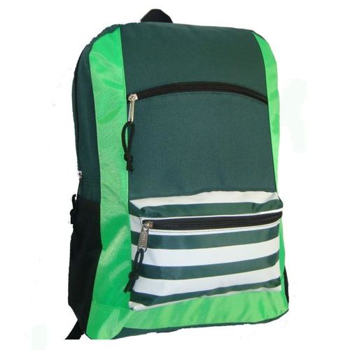 18"" Backpack Case, Green-Case Pack 40 Backpacks Case Pack 40