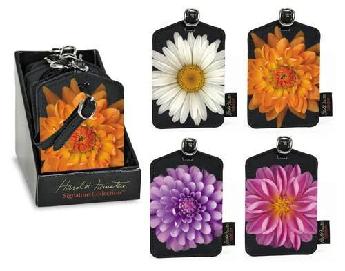 Flower Luggage Tag 4 Styles with Display Case Pack 12