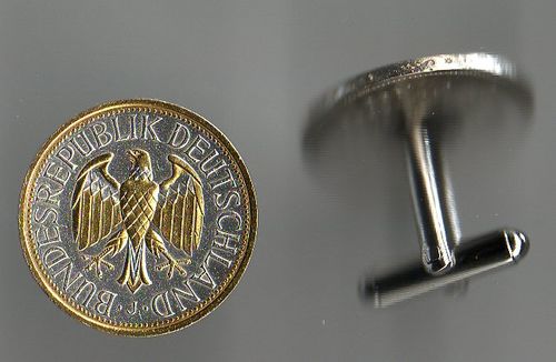 Unique 2-Toned  Gold & Silver German  Eagle,  Coin Cufflinks