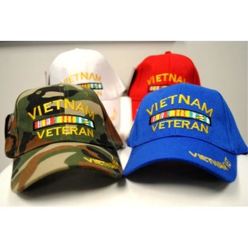 Adjustable Baseball Hat Caps Vietnam Veteran Case Pack 12