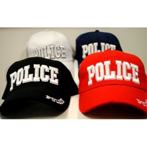 Adjustable Baseball Hats Caps Police Case Pack 24