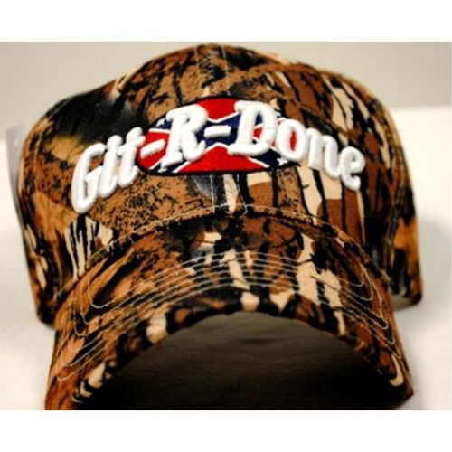 Adjustable Baseball Hat Caps Git-R-Done Camouflage Case Pack 24