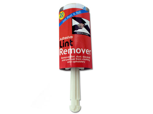 Adhesive lint brush with sheets