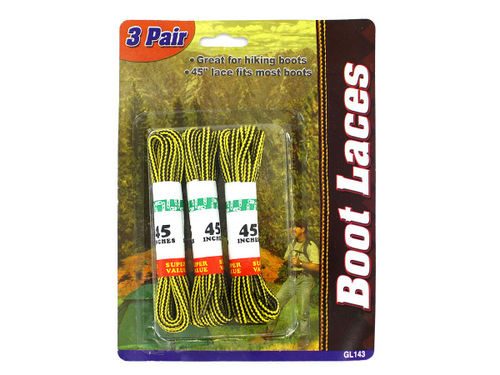 3 Pair boot laces