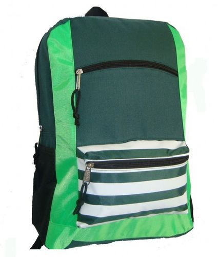 600D Poly Backpack, 18""x13""x5.5"", Green Case Pack 40