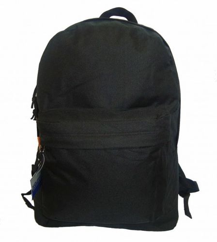 18"" Classic Backpack 18""x13""x6"", Black. Case Pack 36