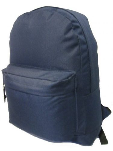 16"" Basic School Backpack Day Pack - Navy Case Pack 40