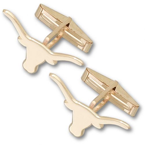 University of Texas Cuff Links - 10k Gold Longhorn 3/8