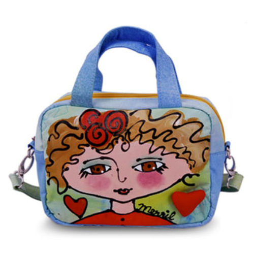 BrightFaces Blond Girl Small Shoulder Tote Bag