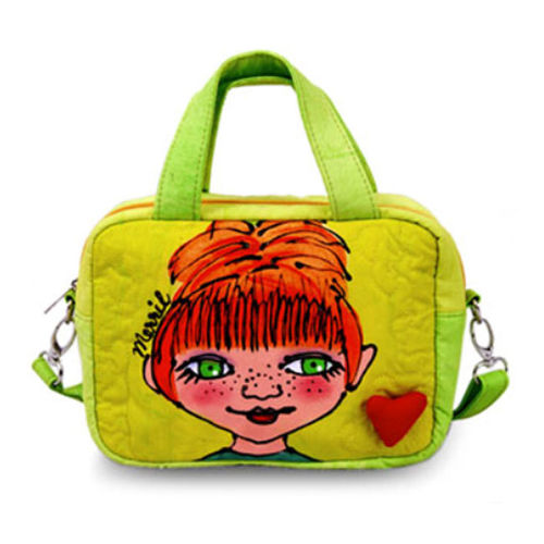 BrightFaces Green Eyes Small Shoulder Tote Bag