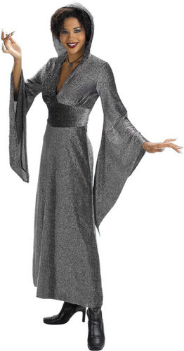 Women's Costume Robe: Black Glitter