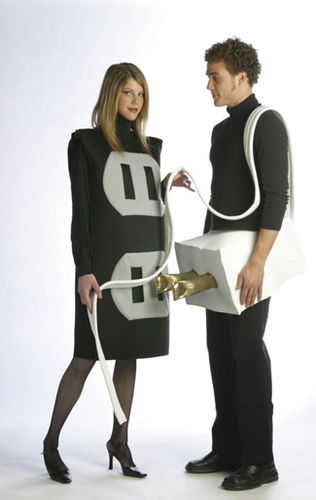 Plug And Socket Set Couples Plus Size Costume