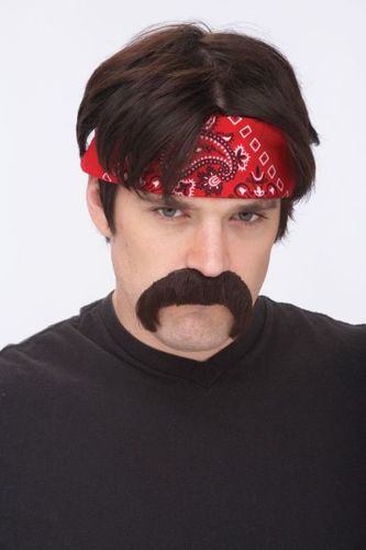 Mustache The Biker Brown