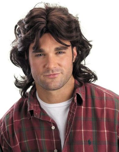 Mullet Wig Brown