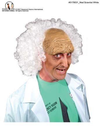 Mad Scientist Wig White