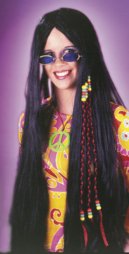 Wig Braided Hippie 33In Black