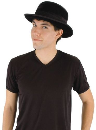 Hat Bowler Black Velvet