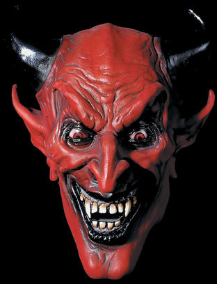 Red Devil Costume Mask