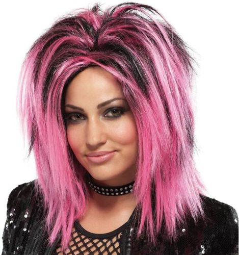 Wig Rock Longer Pink