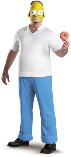 Homer Simpson Deluxe Men's Costume- Extra Large