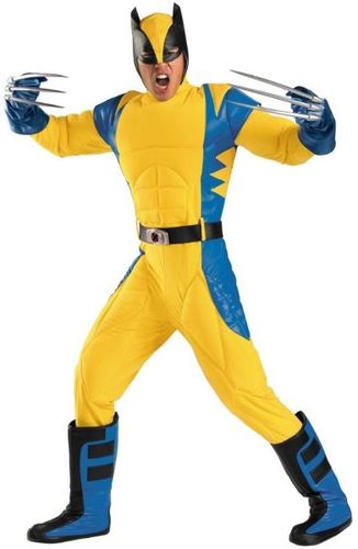 Men's Costume: Wolverine Rental Quality- Standard