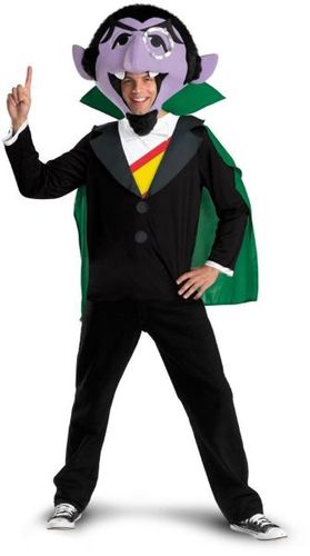 Sesame Street Count Men's Costume- Size 42-46