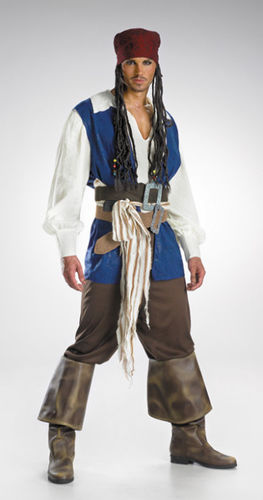 Men's Costume: Jack Sparrow- Standard