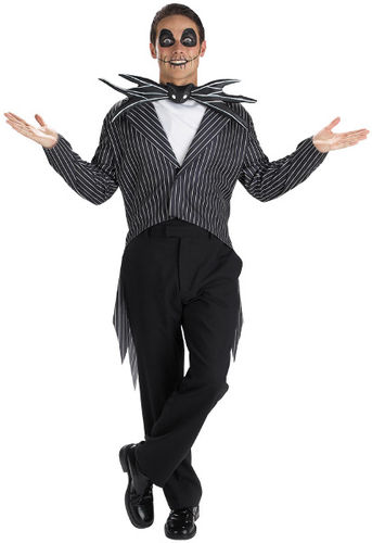 Men's Costume: Jack Skellington- Size 42-46