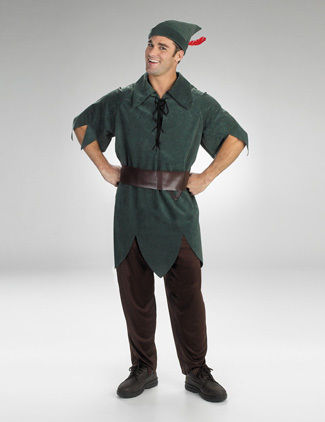 Peter Pan Men's Costume- Size 42-46