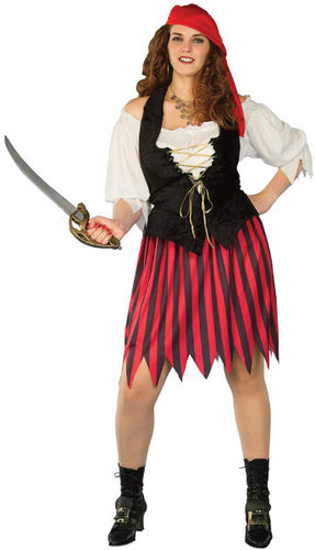 Buccaneer Bride Women's Plus Size Costume