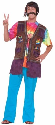 Hippie Peace Costume Vest- Men's One Size