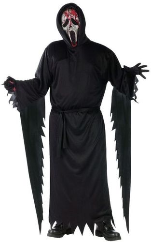 Zombie Bleeding Ghost Face Men's Costume- Standard