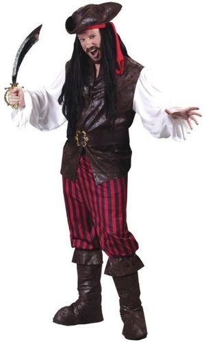 High Seas Buccaneer Men's Costume- One Size