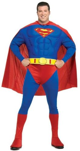 Men's Costume - Superman Muscle Chest- Plus Size