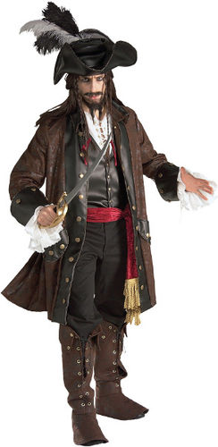 Men's Costume: Caribbean Pirate- Extra Large