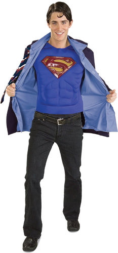 Men's Costume: Clark Kent/Superman- Extra Large