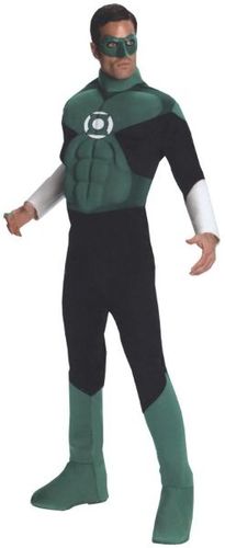 Green Lantern Deluxe Muscle Costume- Men's Medium