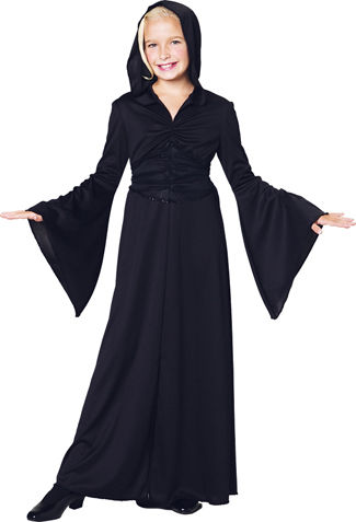 Robe Child Black Med